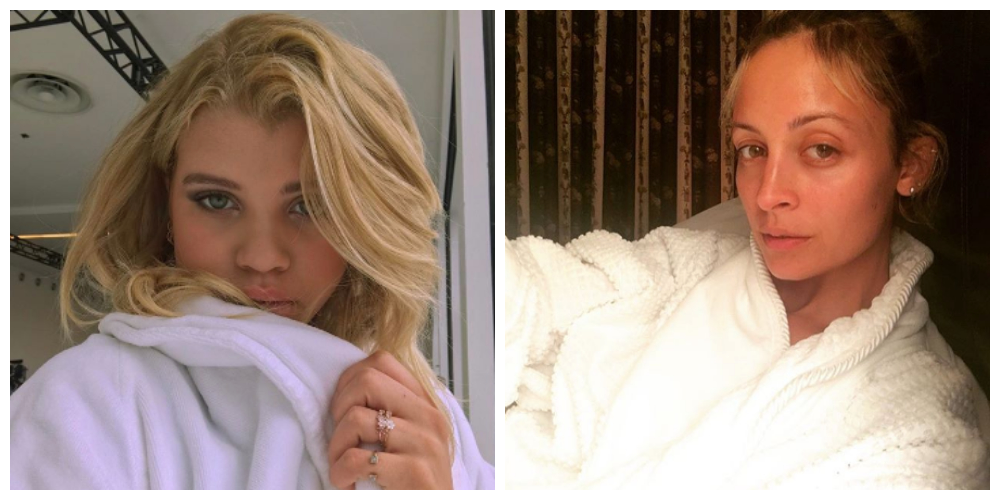 A split image of Sofia Richie and Nicole Richie.