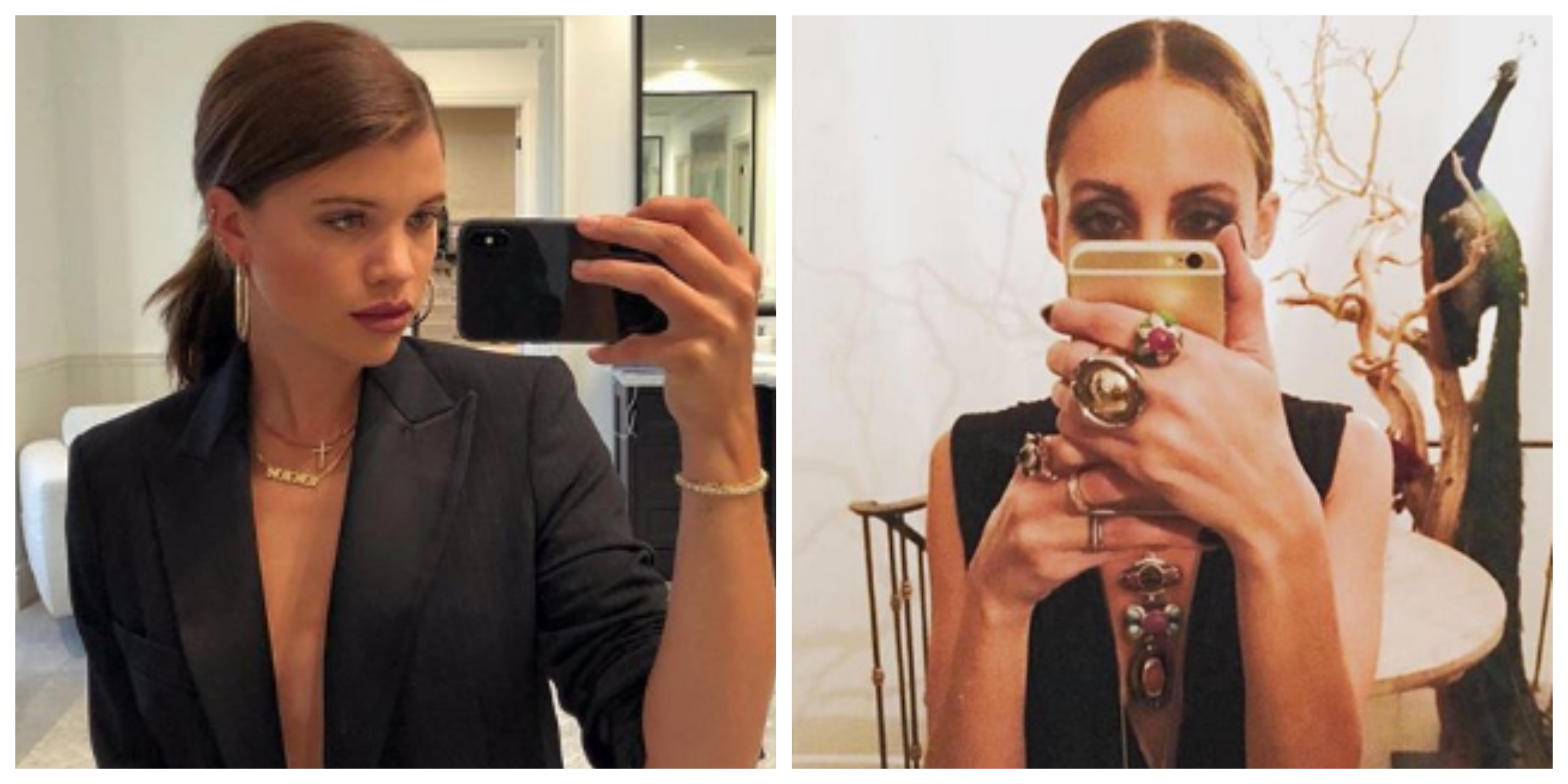 A split image of Sofia Richie and Nicole Richie.