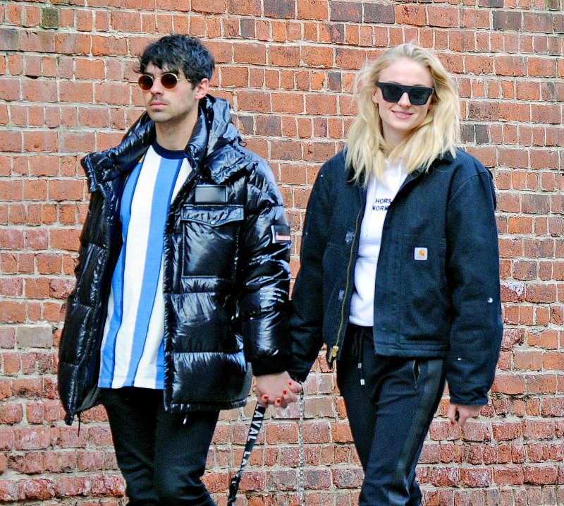 Sophie Turner and Joe Jonas hold hands while walking in SoHo