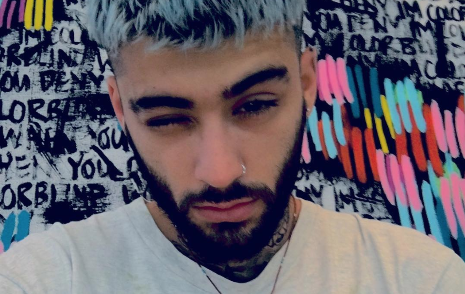 A selfie of Zayn Malik.