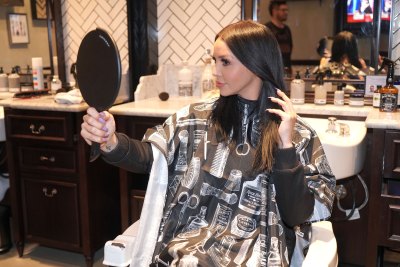 Scheana Marie The Barbershop Cuts and Cocktails launch at The Cosmopolitan Hotel