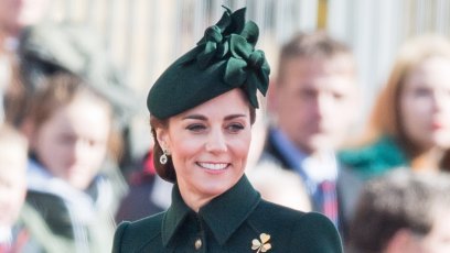 The Duke And Duchess Of Cambridge Attend The Irish Guards St Patrick's Day Parade