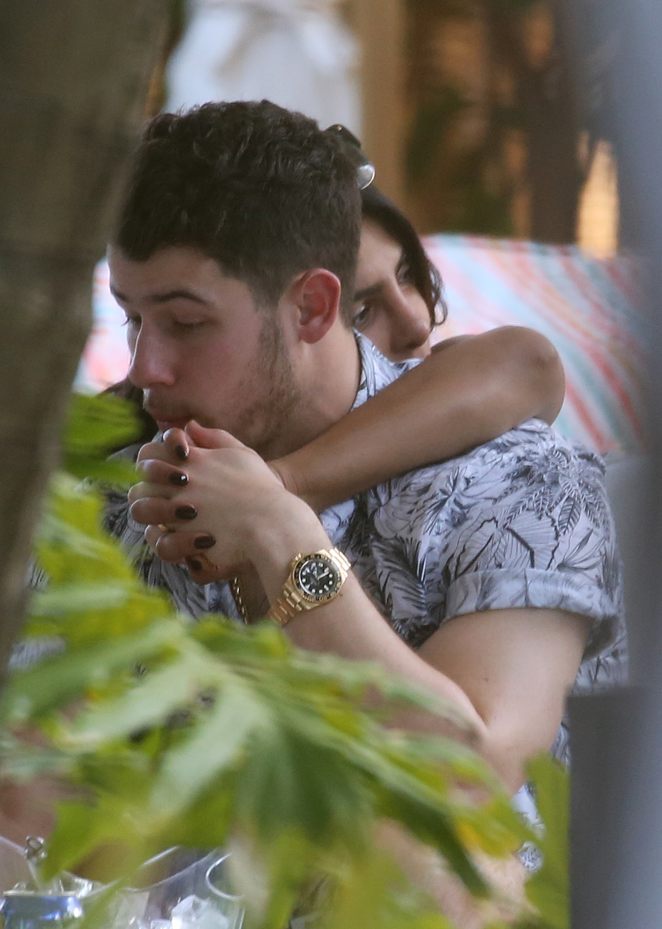 nick-jonas-priyanka-chopra-pool-snuggle-miami