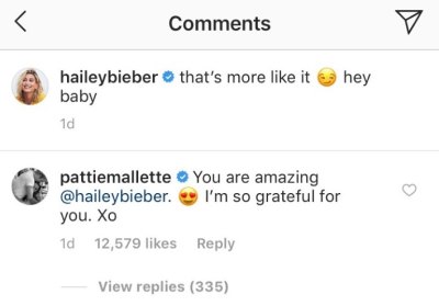 Justin Bieber's mom Pattie Mallette comments on Hailey Baldwin's photo