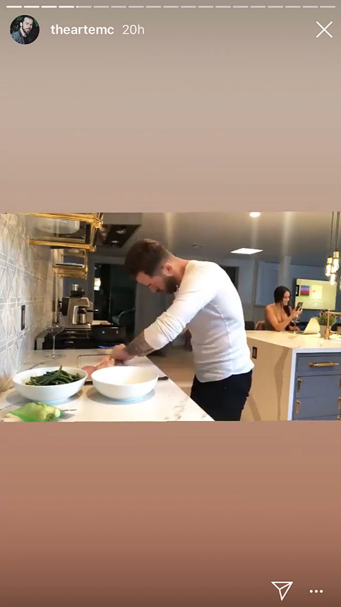 Artem Chigvintsev cooking