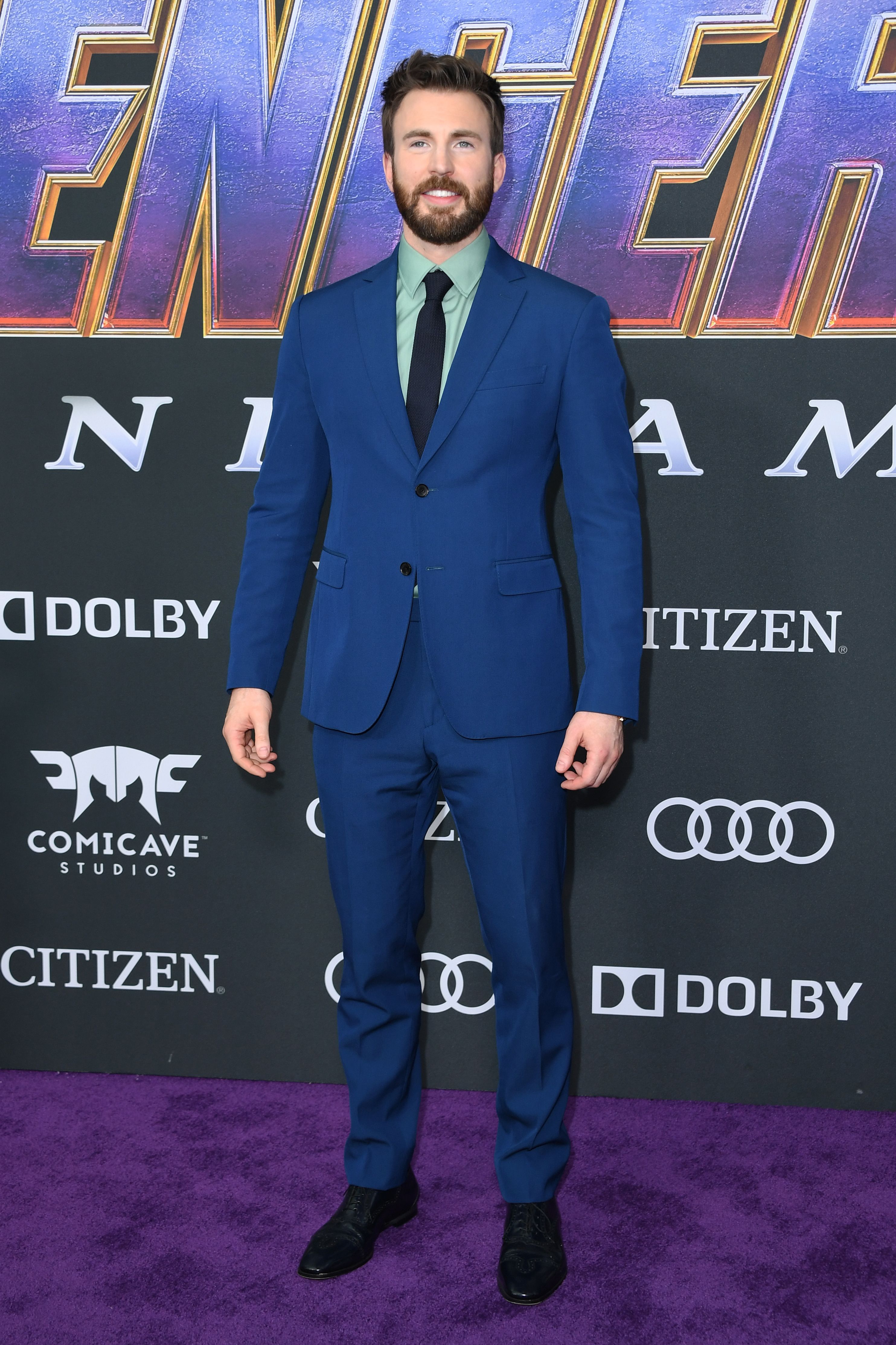 US actor Chris Evans arrives for the World premiere of Marvel Studios' "Avengers: Endgame" at the Los Angeles Convention Center on April 22, 2019 in Los Angeles.