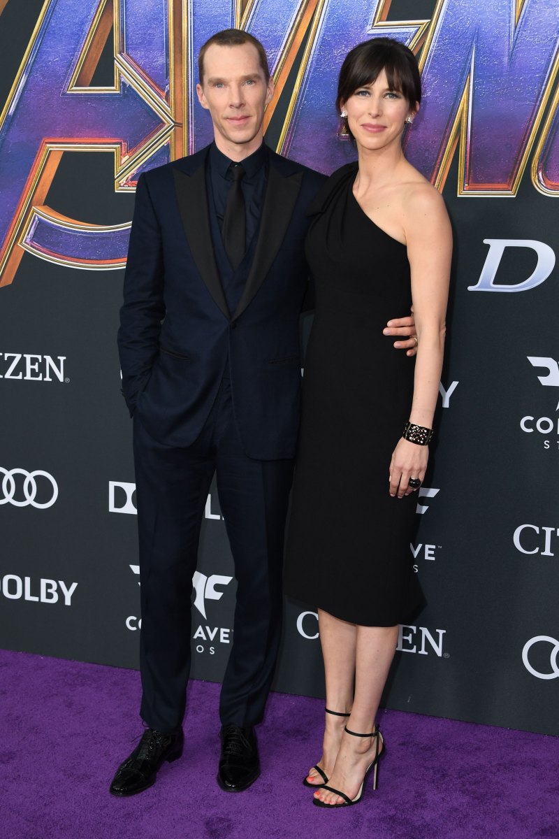 English actor Benedict Cumberbatch and English theatre director Sophie Hunter arrive for the World premiere of Marvel Studios' "Avengers: Endgame" at the Los Angeles Convention Center on April 22, 2019 in Los Angeles.