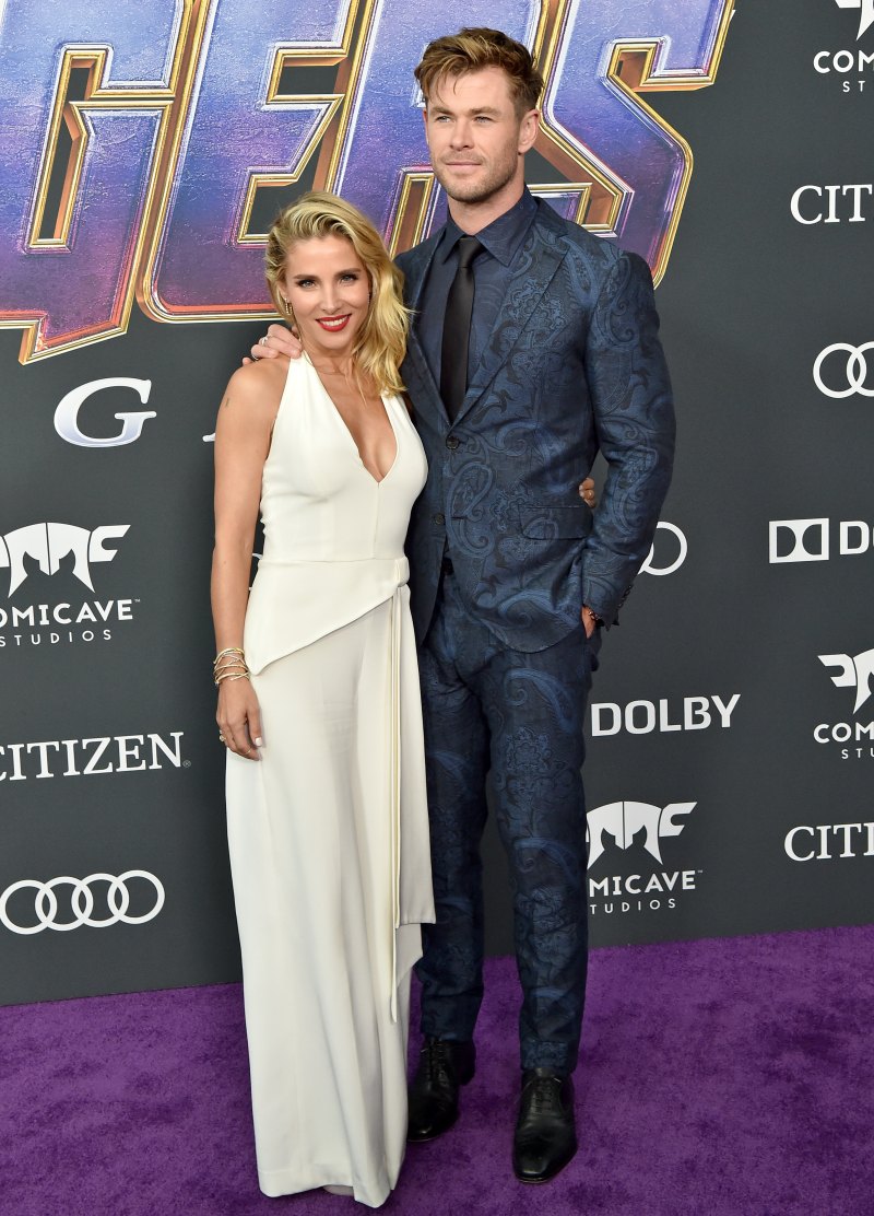 Elsa Pataky and Chris Hemsworth attend the World Premiere of Walt Disney Studios Motion Pictures 'Avengers: Endgame' at Los Angeles Convention Center on April 22, 2019 in Los Angeles, California.