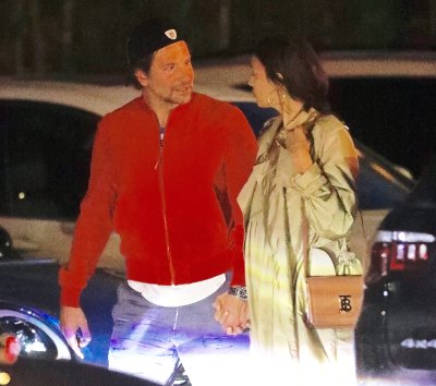 Bradley Cooper Irina Shayk Holding Hands Dinner