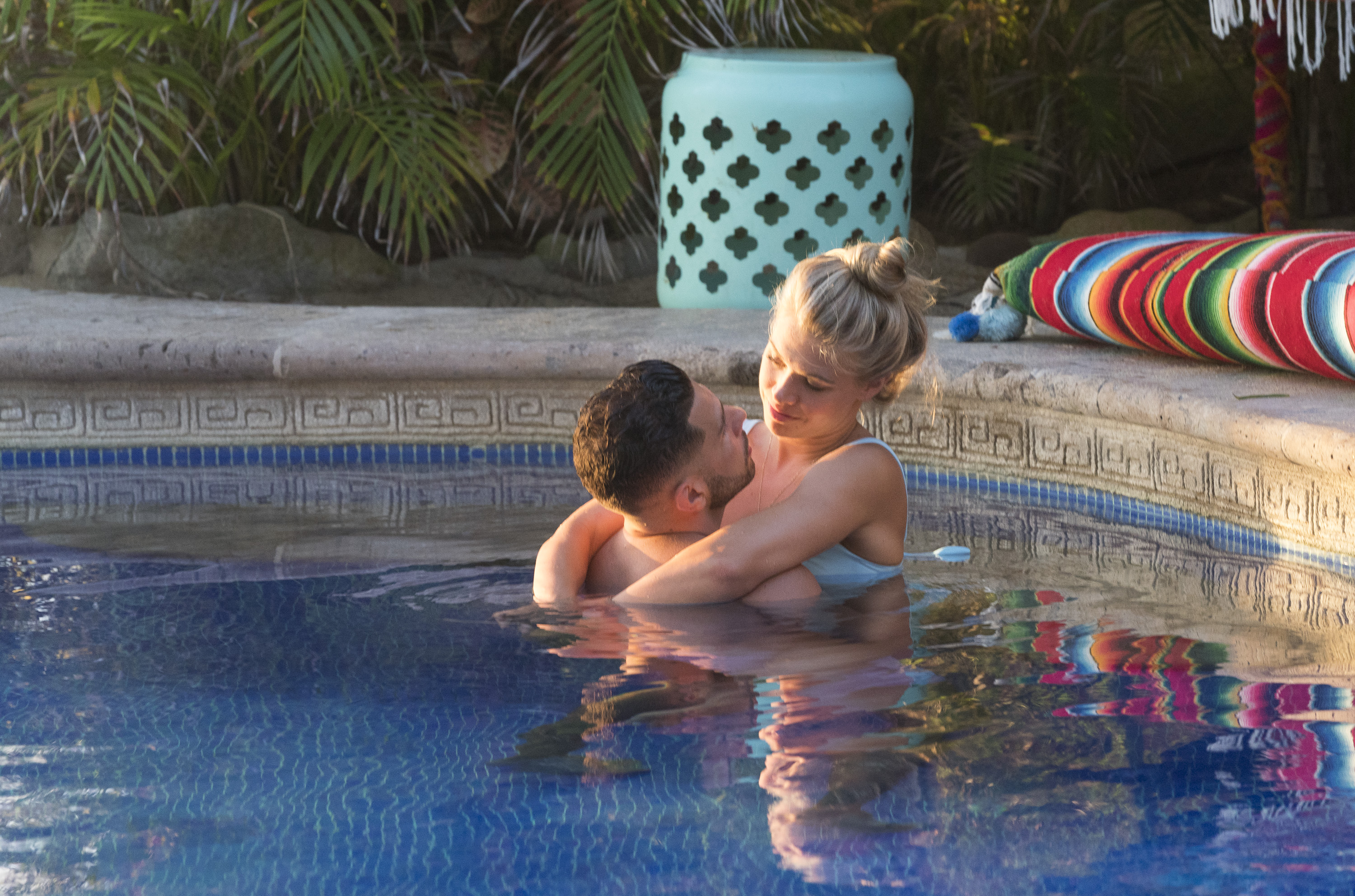 Krystal and Chris pool bachelor in paradise