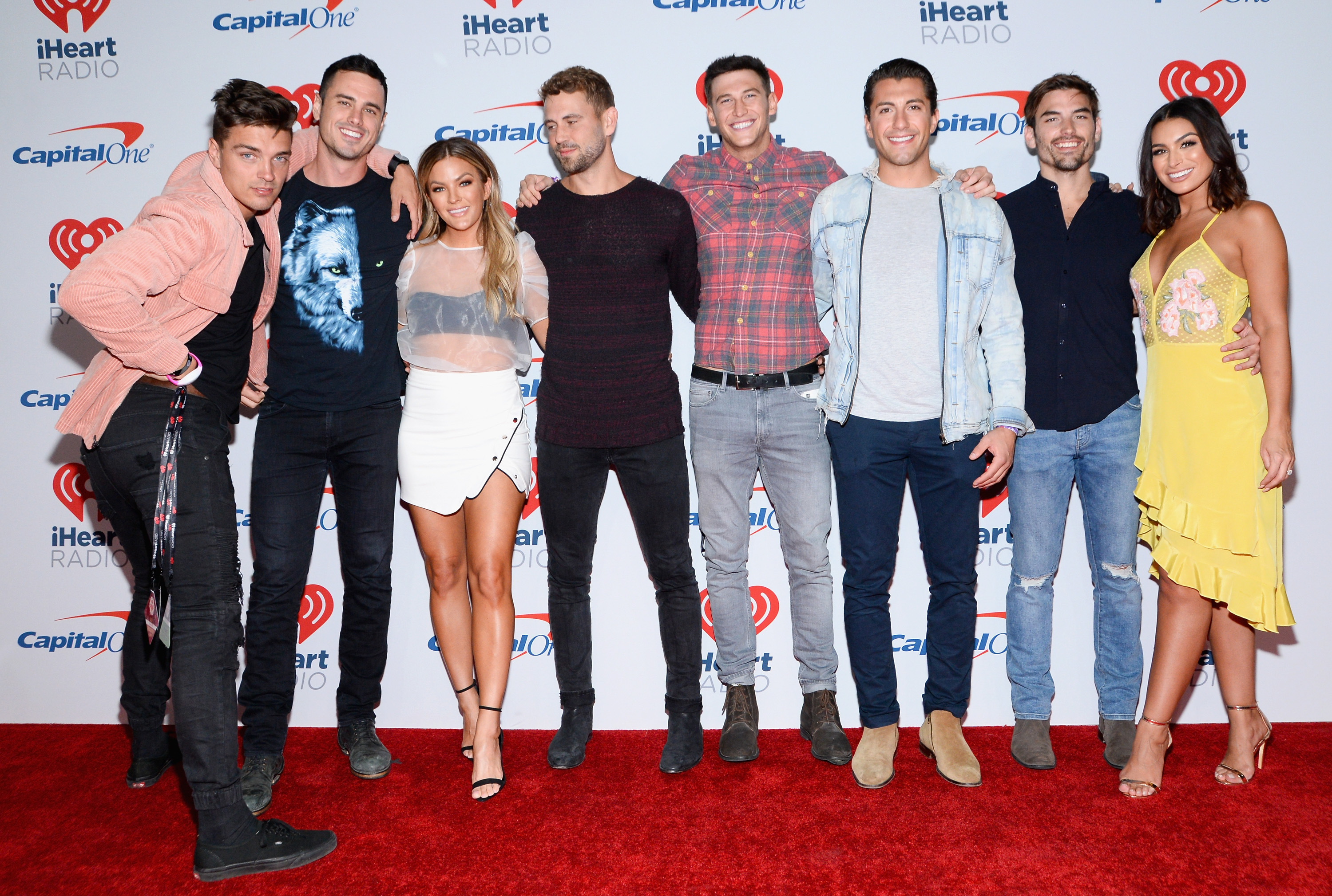 Dean Michael Unglert, Becca Tilley, Ben Higgins, Nick Viall, Blake Horstmann, Jason Tartick, Ashley Iaconetti, and Jared Haibon