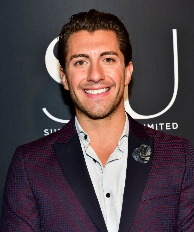 Jason Tartick hair wearing a suit