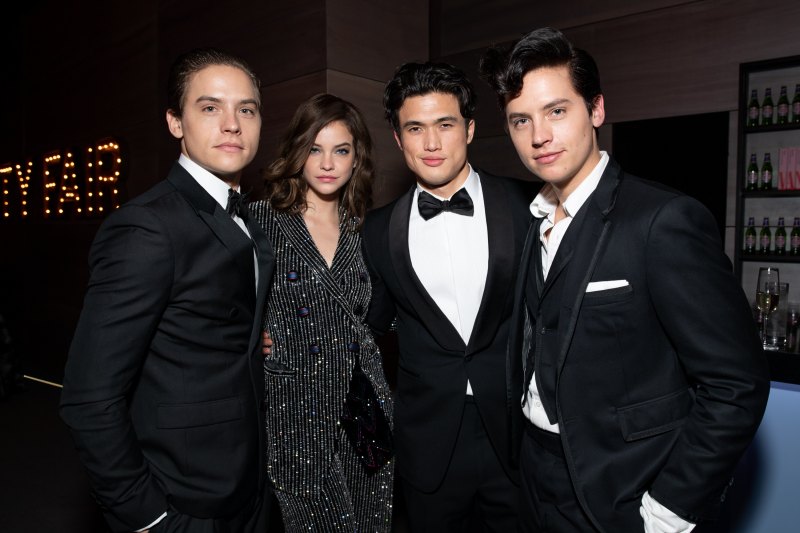 Dylan Sprouse, Barbara Palvin, Charles Melton and Cole Sprouse