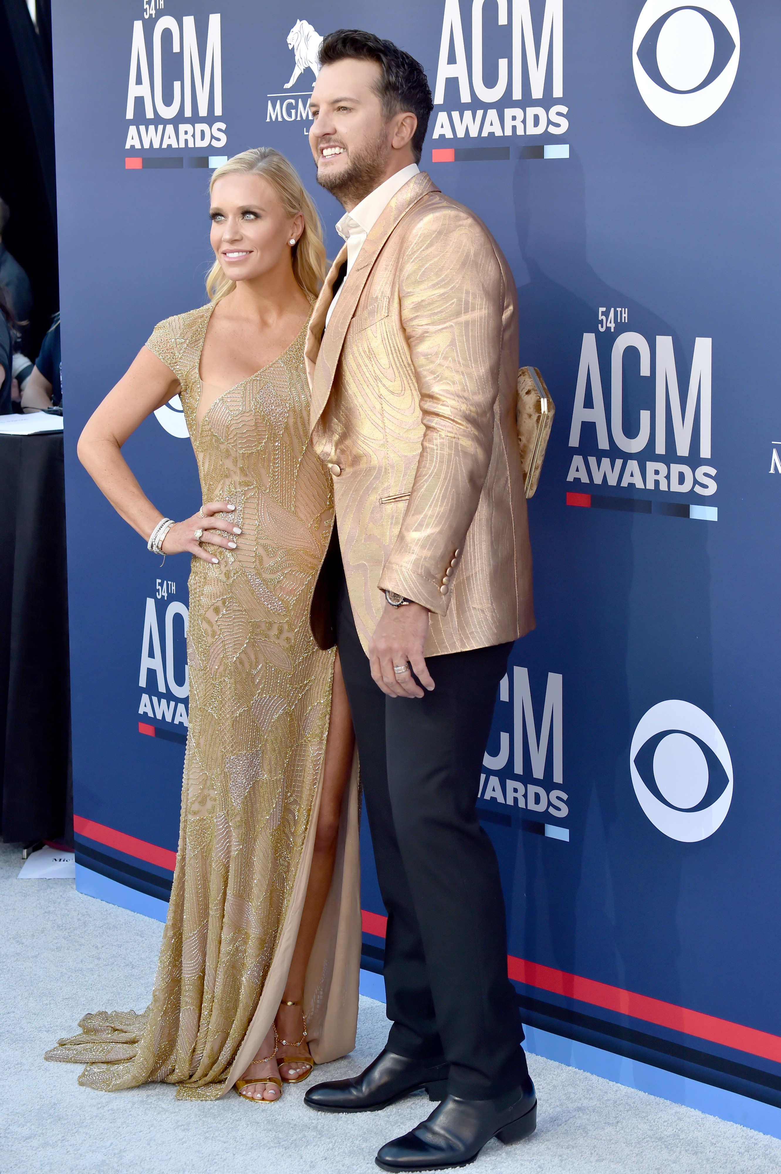 Caroline Boyer and Luke Bryan 54th Academy Of Country Music Awards - Arrivals