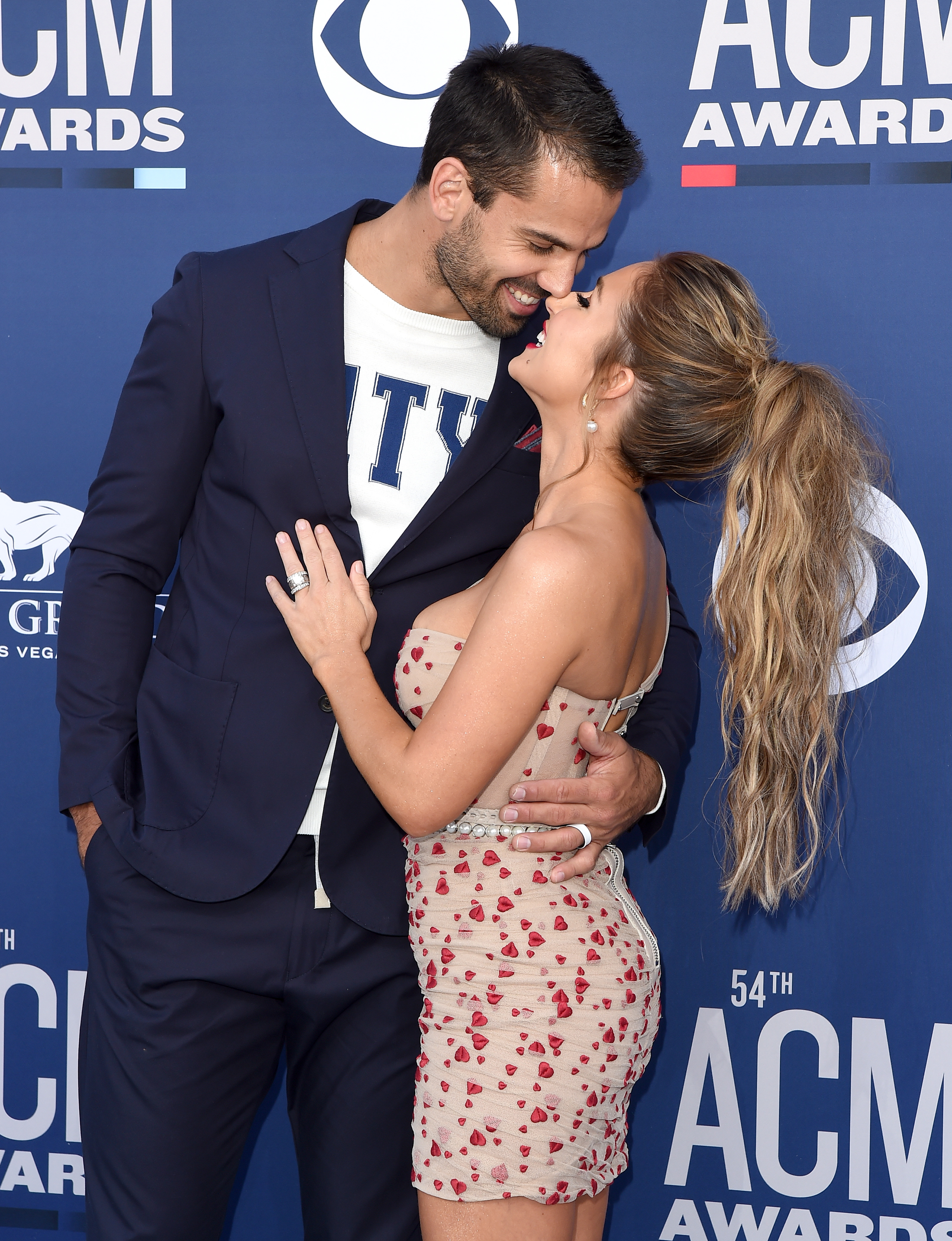 Jessie James Decker and Eric Decker PDA