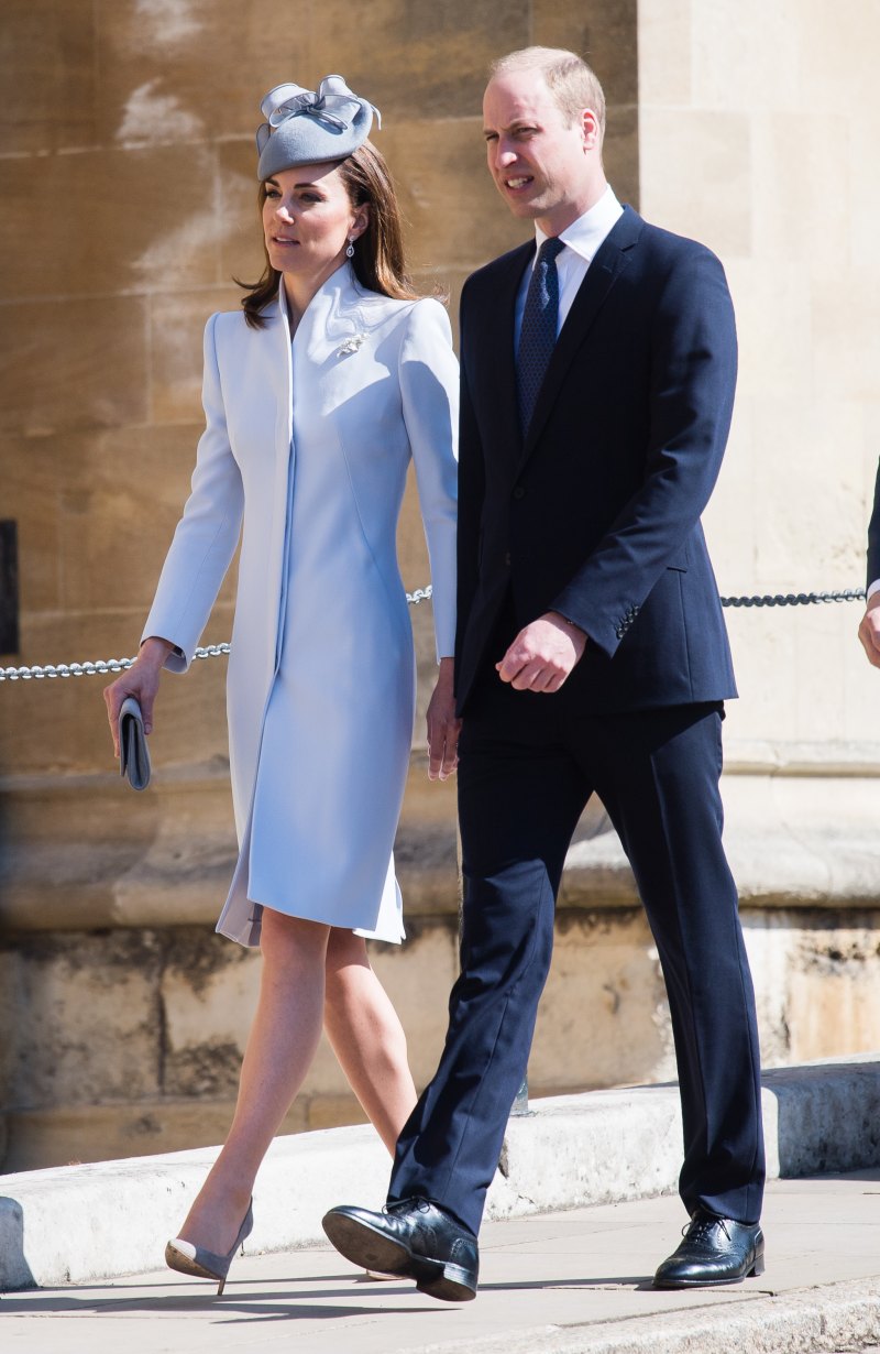 Kate Middleton Wearing Blue with Prince William