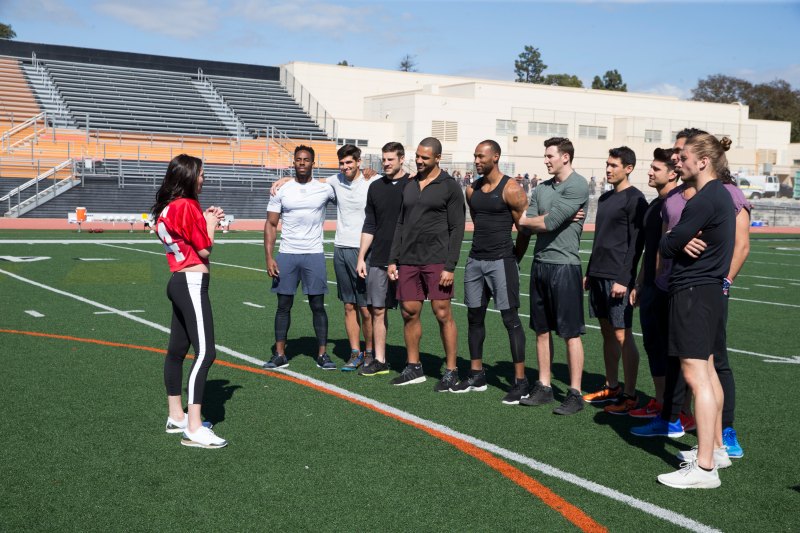 Becca Kufrin the bachelorette football date