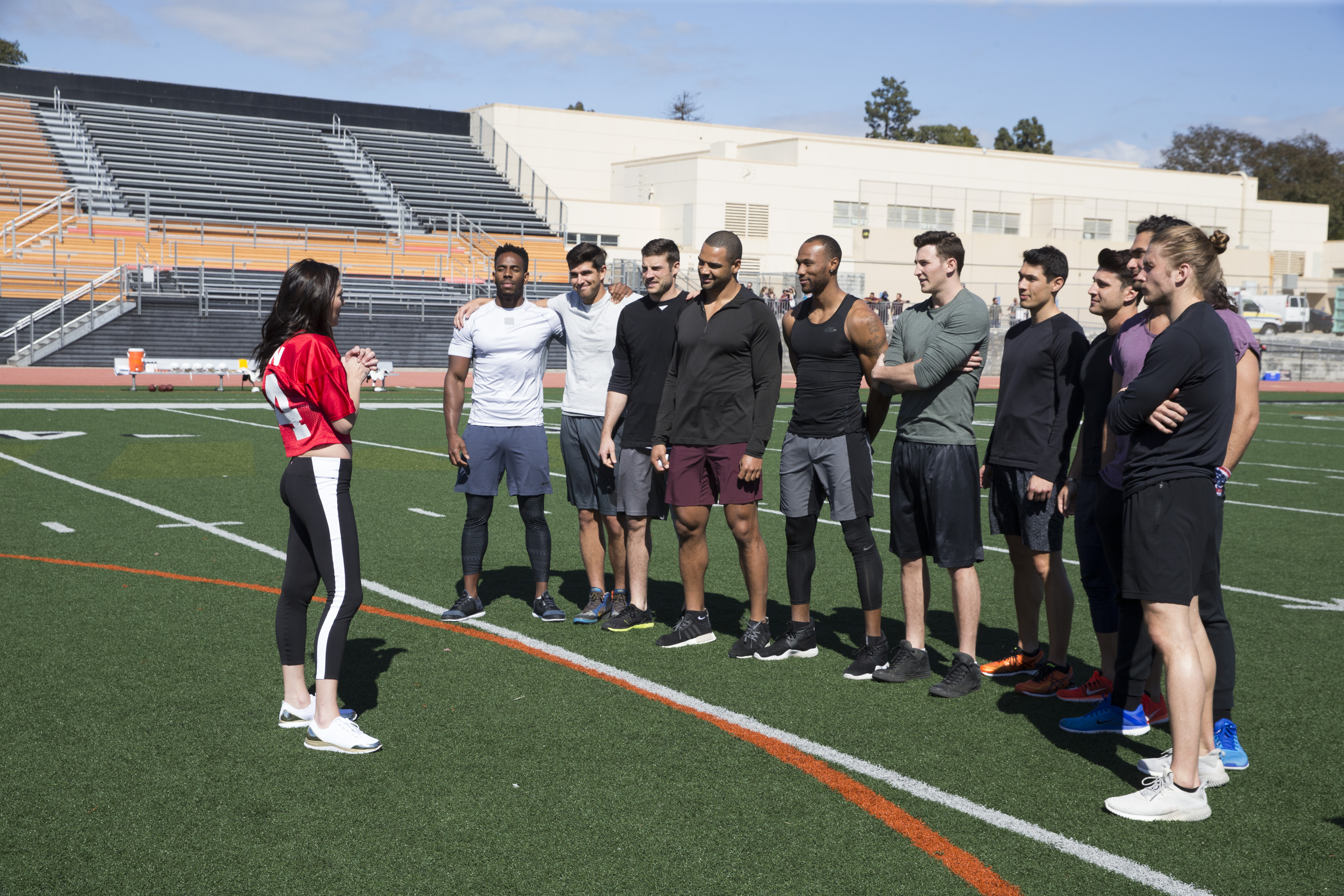 Becca Kufrin the bachelorette football date