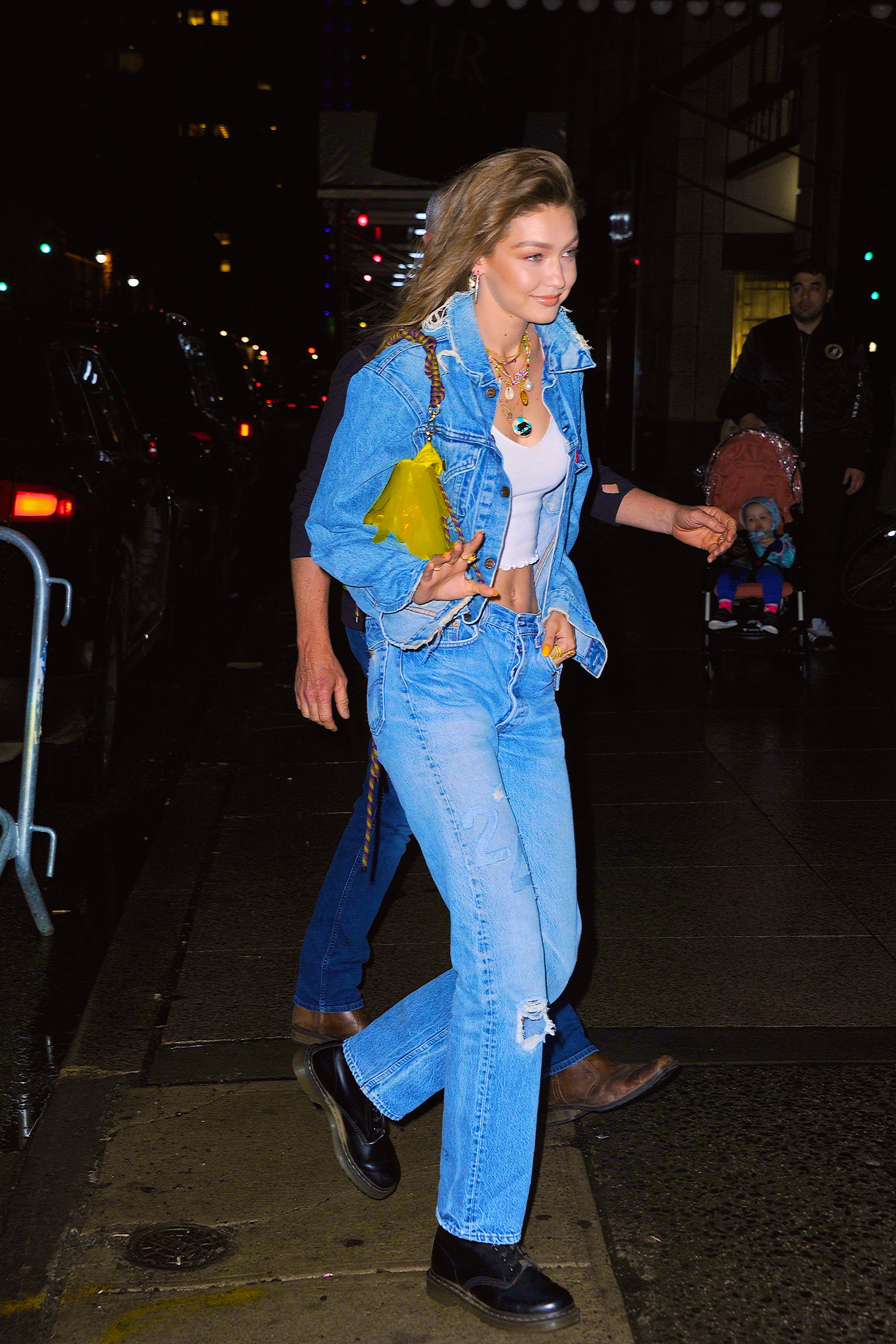 Gigi Hadid Wears Crop Top & Jeans During Day Out in NYC: Photo