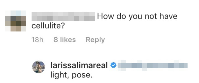 90 Day Fiance Star Larissa Dos Santos Reveals Her Secret to a Cellulite-Free Tush