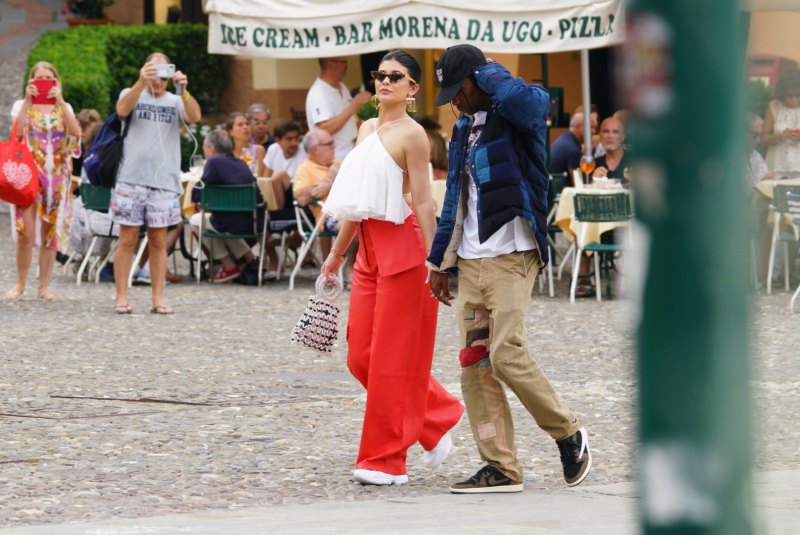 Kylie Jenner and Travis Scott spotted strolling and shopping in Portofino