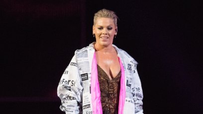 Pink on stage