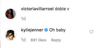 kylie jenner comments on victorias bikini pic