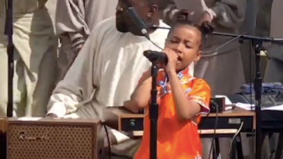North West singing at sunday service on kim kardashian instagram