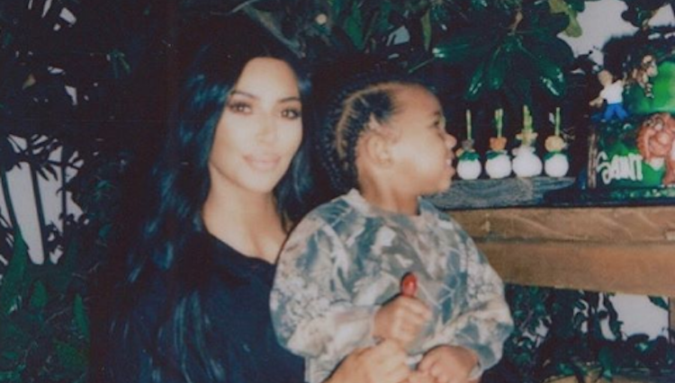 Kim Kardashian reveals she jumped over a table when saint had an allergic reaction