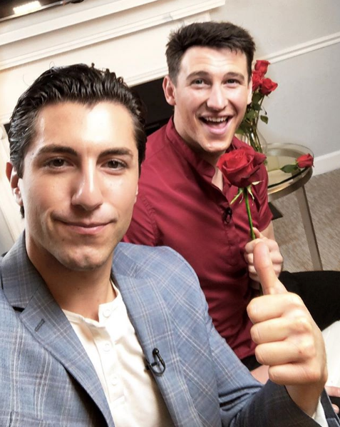 Jason Tartick Blake Horstmann selfie with roses