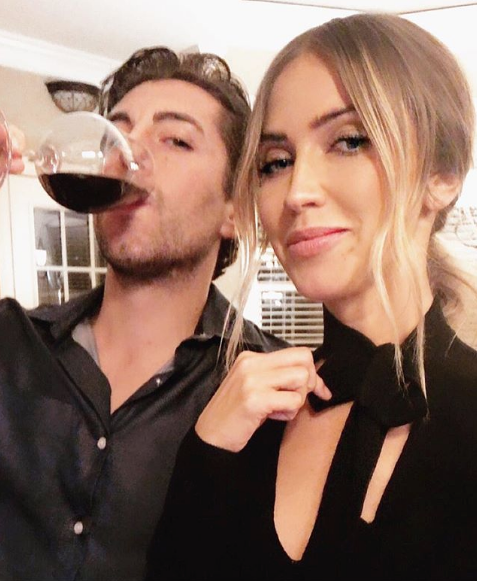 Kaitlyn Bristowe Jason Tartick drinking wine