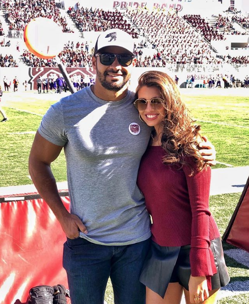 Bachelor Clay Harbor and Angela Amezcua football relationship