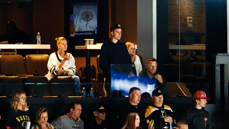 Justin Bieber and Hailey Baldwin Hockey Game