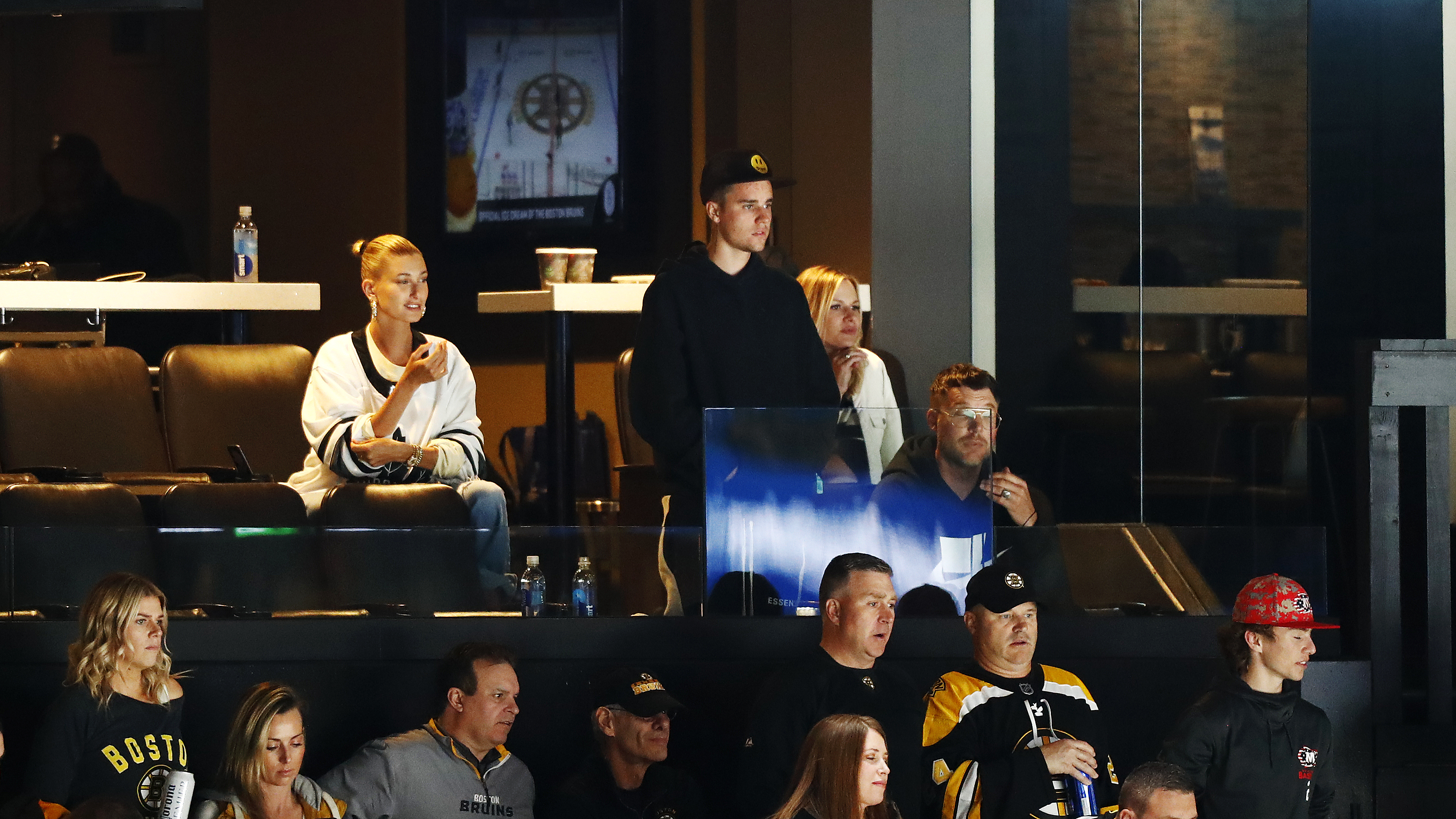 Justin Bieber and Hailey Baldwin Hockey Game