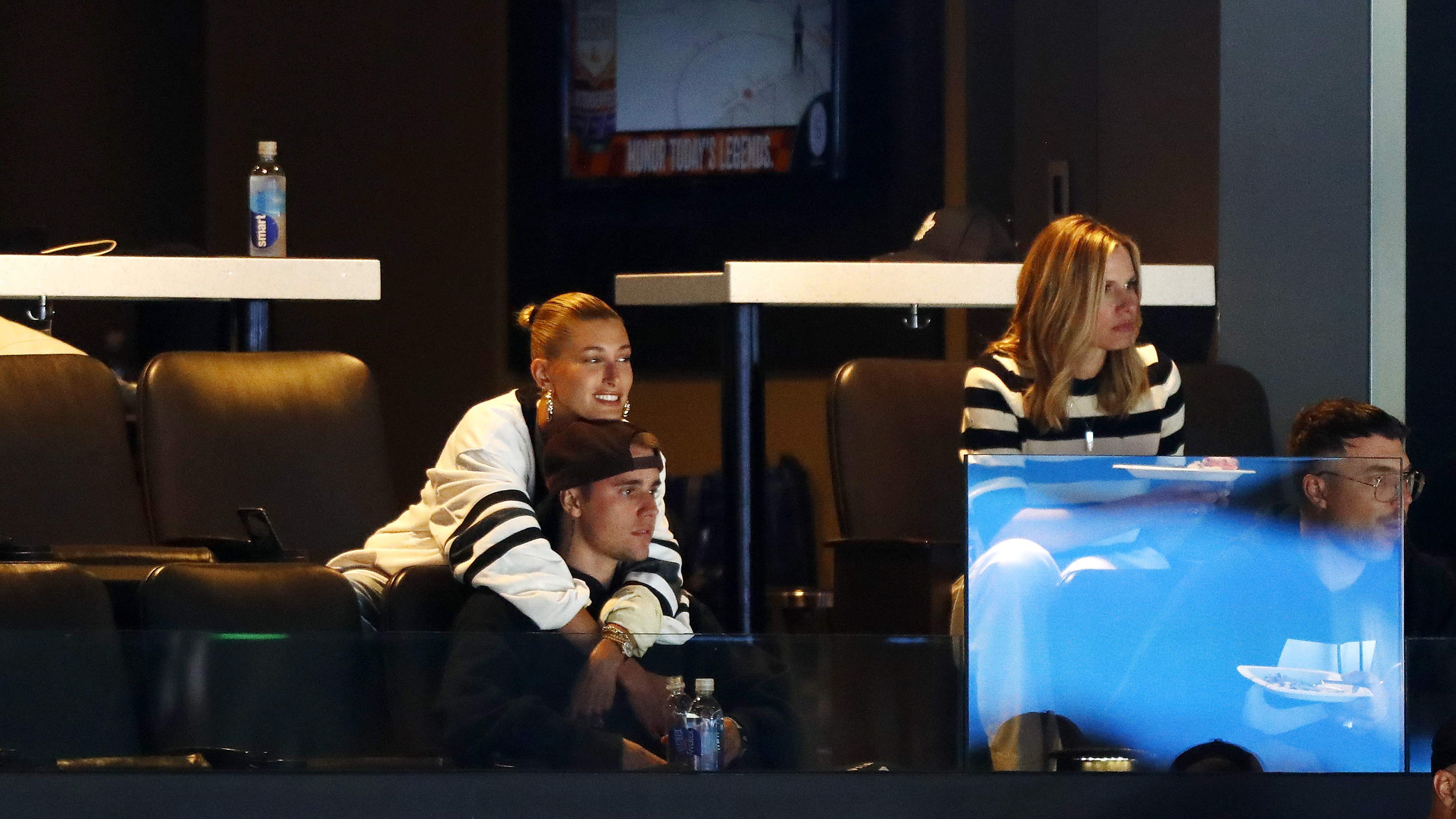 Justin Bieber and Hailey Baldwin Hockey Game