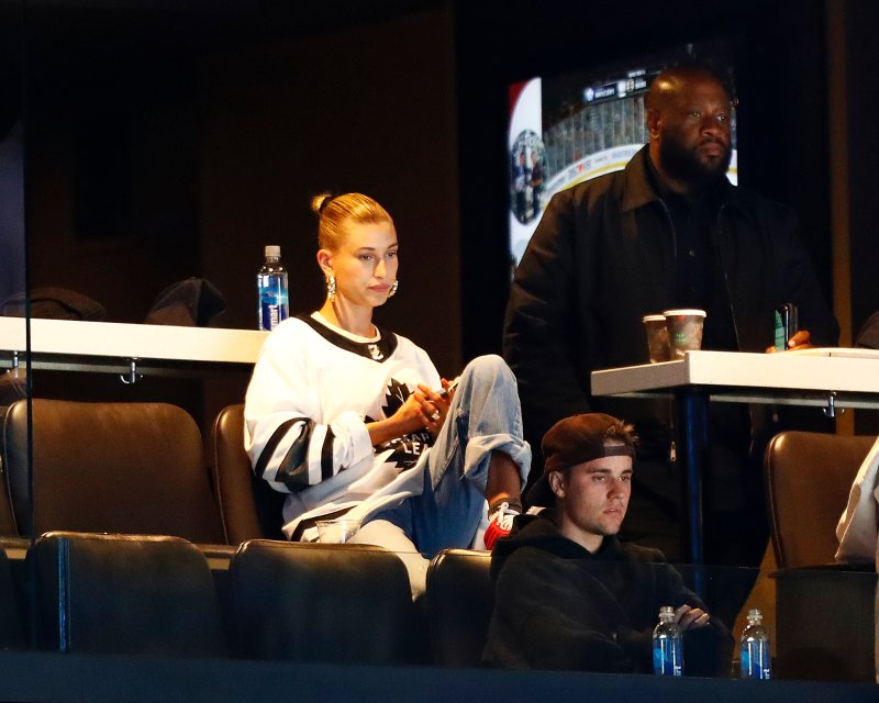 Justin Bieber and Hailey Baldwin Hockey Game
