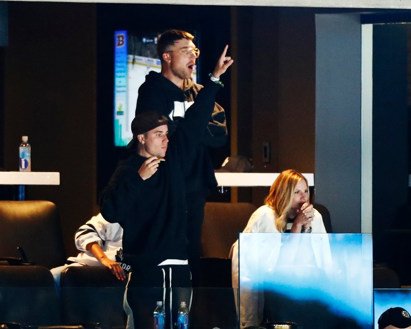 Justin Bieber and Hailey Baldwin Hockey Game