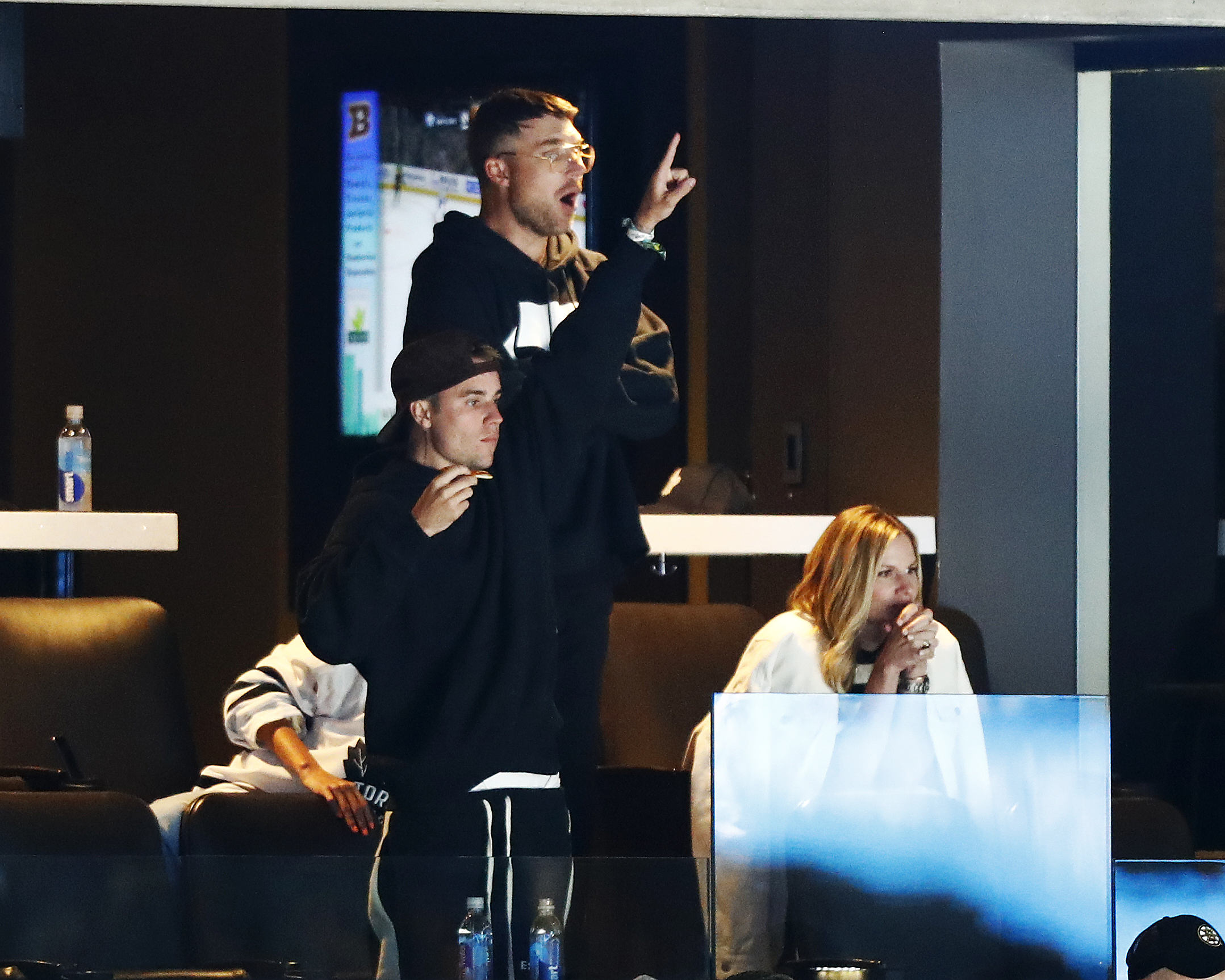 Justin Bieber and Hailey Baldwin Hockey Game