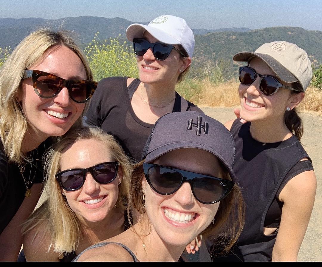Katherine Schwarzenegger and friends hiking
