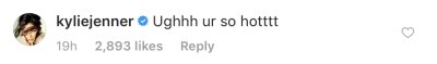 kylie jenner stassiebaby instagram comment