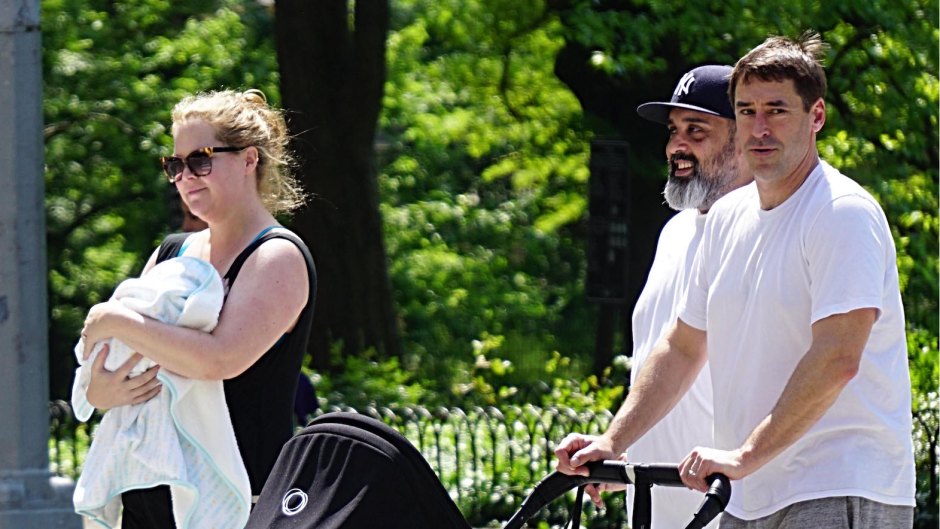 Amy Schumer and Chris Fischer son Gene walk in nyc baby family photos