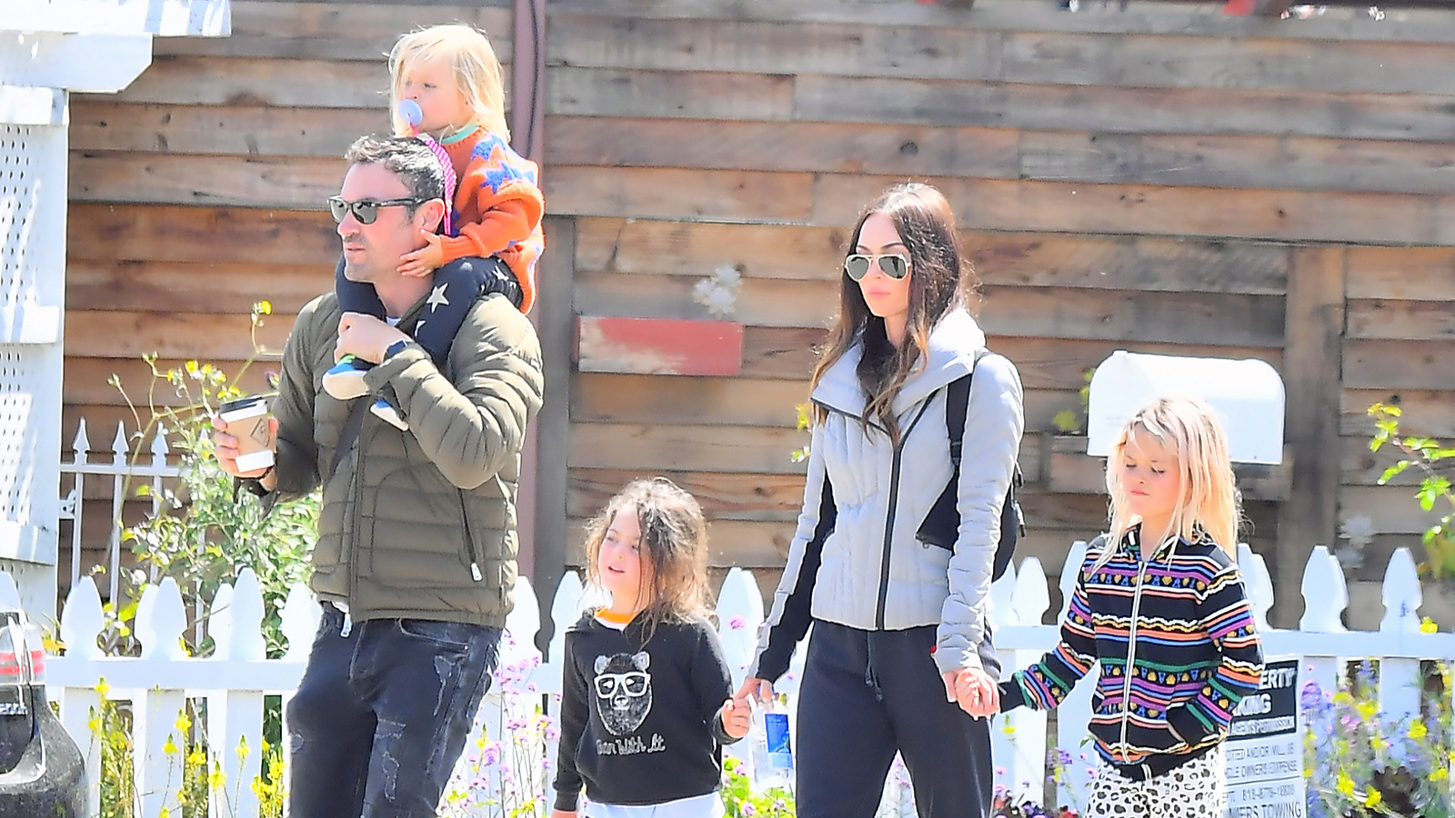 Megan Fox And Brian Austin Green Go Shopping With Their Kids
