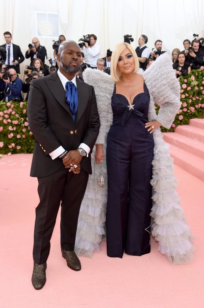 Corey Gamble and Kris Jenner blonde hair met gala 2019