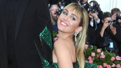 Miley Cyrus underwear pic met gala dress blonde hannah montana hair