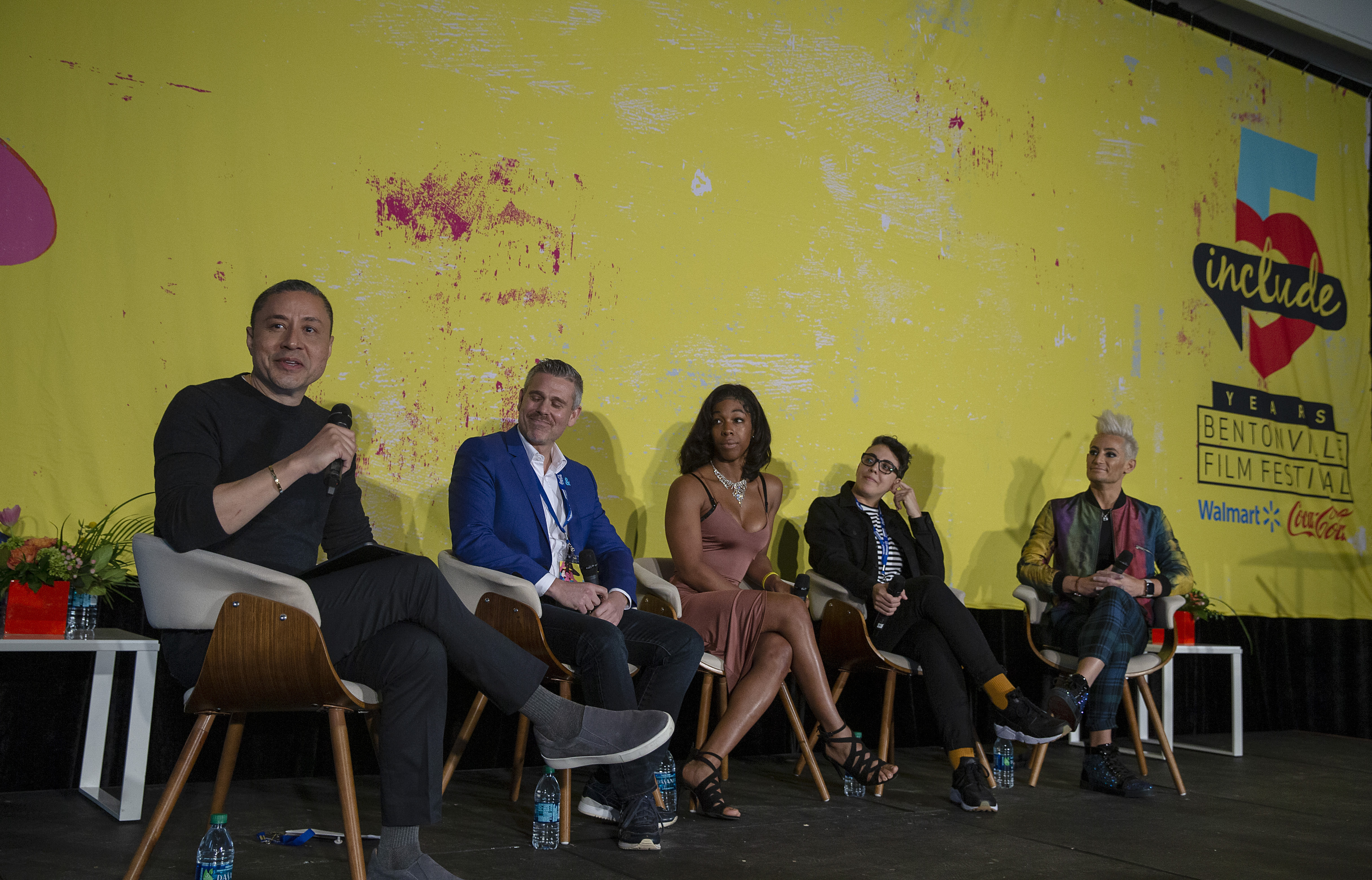 Craig Robinson, Jeremy Blacklow, Tamara M Williams, Carly Usdin and Frankie Grande bentonville film festival