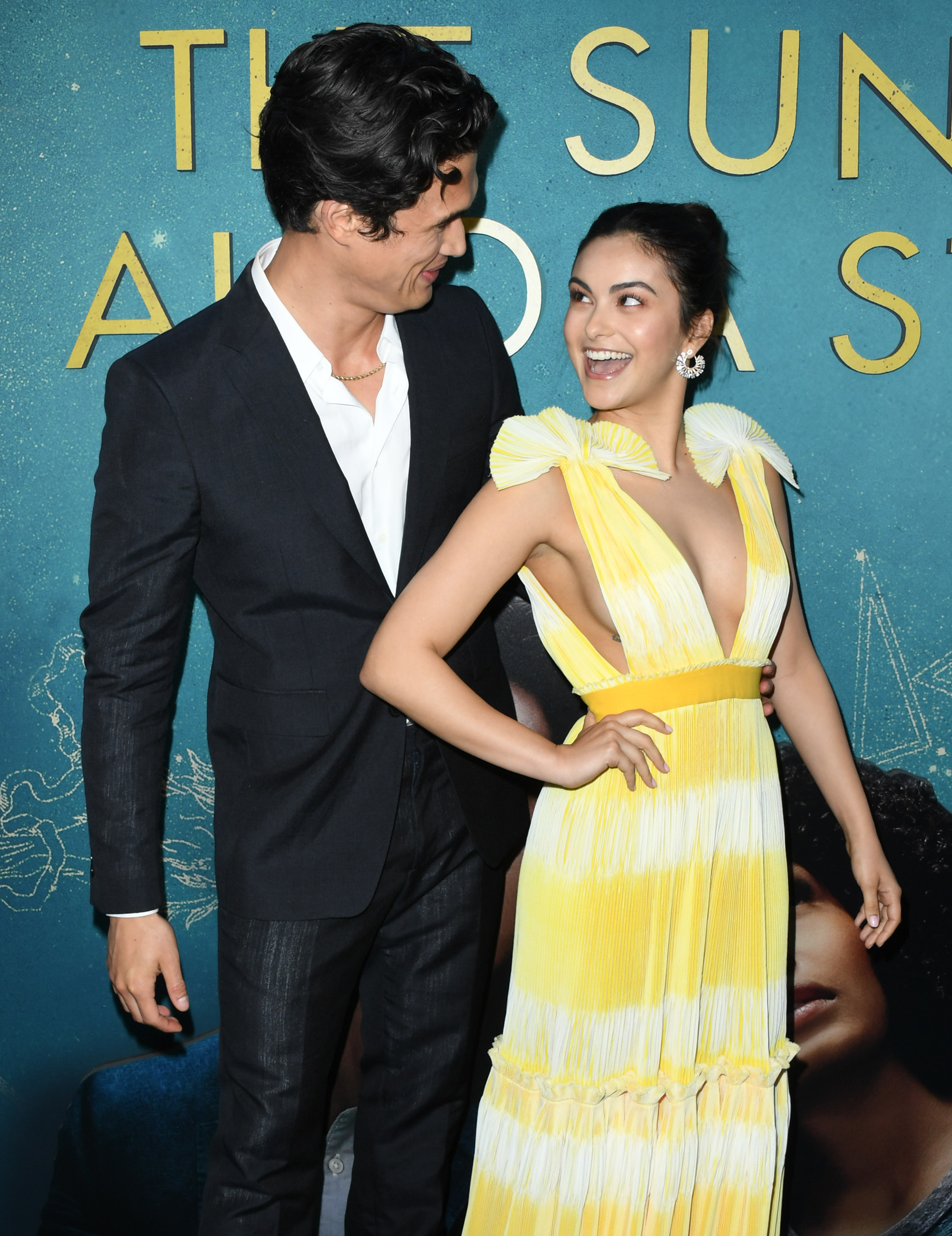 Camila Mendes Charles Melton relationship red carpet movie premiere