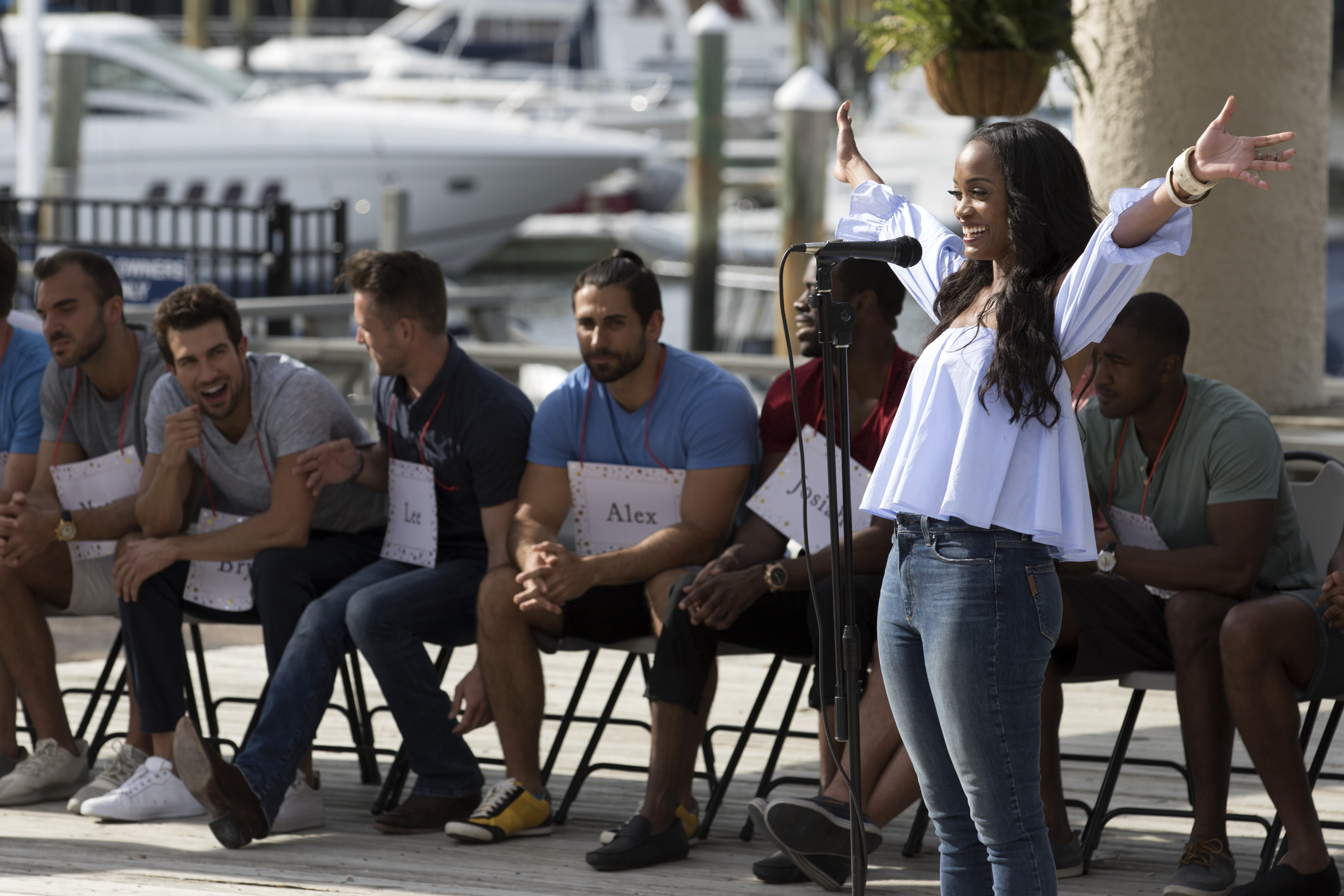 MATTHEW, BRYAN, LEE, ALEX, JOSIAH, RACHEL LINDSAY, WILL ABC's "The Bachelorette" - Season 13