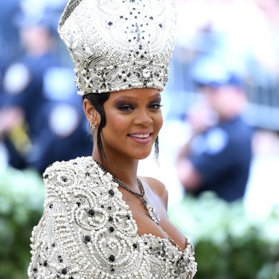 Rihanna 2018 met gala not at met gala pope costume