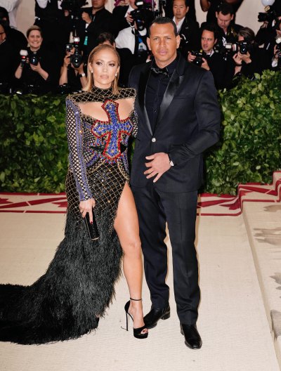 Jennifer Lopez Alex Rodriguez 2018 met gala cross dress black tux