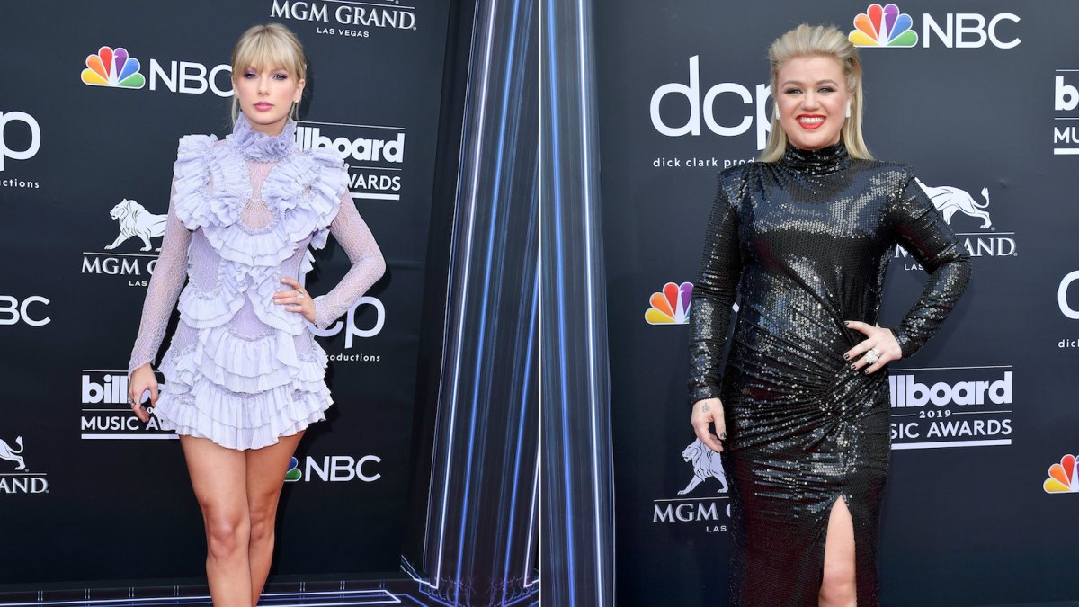 Taylor swift kelly clarkson billboard music awards 2019 red carpet